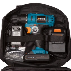 Masina de gaurit si insurubat cu acumulator Bort BAB-14Ux2Li-FDK flexmag.md