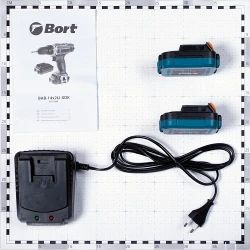 Дрель-шуруповерт аккумуляторный Bort BAB-14x2Li-XDK flexmag.md