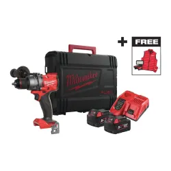 Masina de gaurit si insurubat cu percutie pe acumulator + Vesta cadou Milwaukee M18 FPD3MC-502X flexmag.md