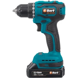 Masina de gaurit si insurubat pe acumulator Bort BAB-20X-BLK (2x1,5Ah) flexmag.md