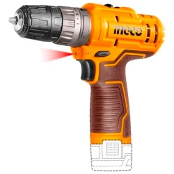 Дрель-шуруповерт ударный на аккумуляторе Ingco COSLI241197 flexmag.md