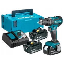 Шруповерт-дрель аккумуляторный с ударом Makita DHP485RFJ flexmag.md