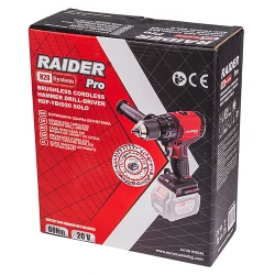 Masina de gaurit si insurubat pe acumulator cu impact Raider RDP-YBID20 Solo flexmag.md