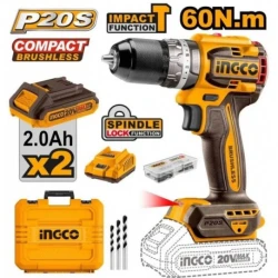 Шуруповерт-дрель на аккумуляторе Ingco CDLI20602 flexmag.md