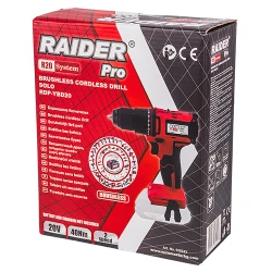 Masina de gaurit si insurubat pe acumulator Raider RDP-YBD20 R20 solo flexmag.md