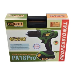 Шуруповерт аккумуляторный Procraft PA18PRO flexmag.md