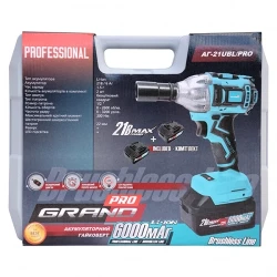 Шуруповерт аккумуляторный ударный Grand AG-21UBL-PRO flexmag.md