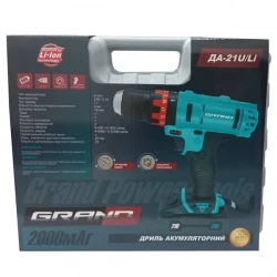 Шуруповерт аккумуляторный ударный Grand ДА-21U-Li flexmag.md