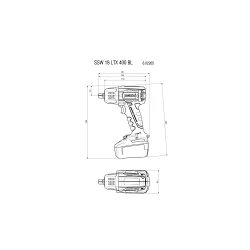 Шуруповерт аккумуляторный ударный Metabo SSW 18 LTX 400 BL flexmag.md
