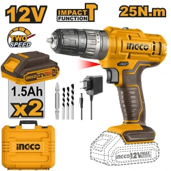 Шуруповерт аккумуляторный ударный Ingco CIDLI1228 flexmag.md