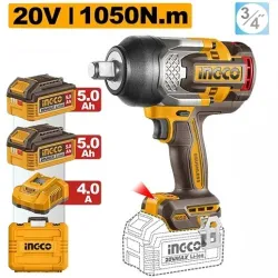 Masina de insurubat cu impact pe acumulator Ingco CIWLI201056 (2 acumulatori) flexmag.md