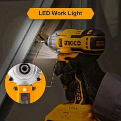 Шуруповерт аккумуляторный ударный Ingco CIWLI20208 flexmag.md