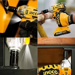 Шуруповерт аккумуляторный ударный Ingco CIWLI20208 flexmag.md