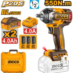 Шуруповерт аккумуляторный ударный Ingco CIWLI2055 flexmag.md
