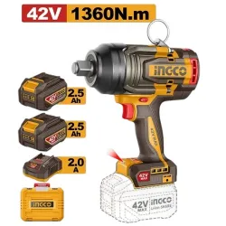 Masina de insurubat cu impact pe acumulator Ingco CIWLI421362 (2 acumulatori) flexmag.md
