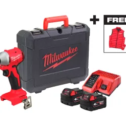 Шуруповерт аккумуляторный с ударом Milwaukee M18BLIDRCMC-40C flexmag.md
