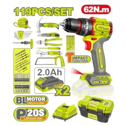 Masina de insurubat cu impact pe acumulator si accesorii Dyllu DTDT4B119 flexmag.md