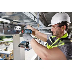 Masina de insurubat pe acumulator cu impact Bosch GDX 18V-200 (06019J2204) flexmag.md