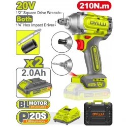 Masina de insurubat pe acumulator cu impact Dyllu DTCD3B21 (2 acumulatori) flexmag.md
