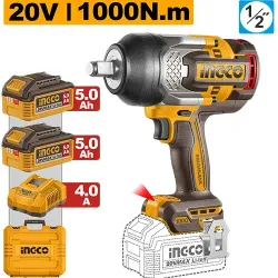 Masina de insurubat pe acumulator cu impact Ingco CIWLI20100 (2 acumulatori) flexmag.md