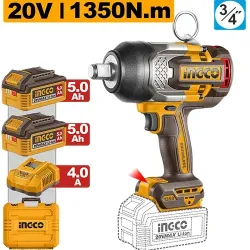 Masina de insurubat pe acumulator cu impact Ingco CIWLI201356 (2 acumulatori) flexmag.md