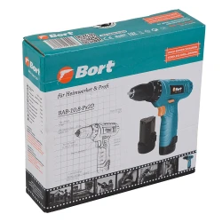 Дрель-шуруповерт аккумуляторный Bort BAB-10,8-Px2D flexmag.md