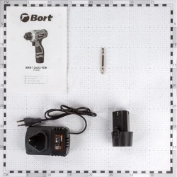 Masina de insurubat si gaurit cu acumulator Bort BAB-12X2LI-FDK flexmag.md