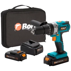 Masina de insurubat si gaurit cu acumulator si impact Bort BAB-24x2Li-XDK flexmag.md