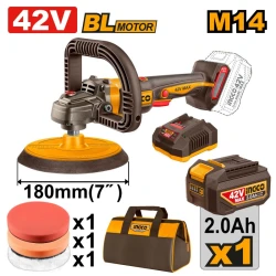 Masina de lustruit pe acumulator Ingco APLI42181 (1 acumulator) flexmag.md