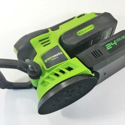 Masina de slefuit excentrica pe acumulator Greenworks G24ROS flexmag.md