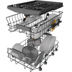 Посудомоечная машина Whirlpool WH4ID10CS60 нержавеющая сталь flexmag.md