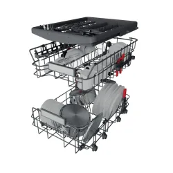 Посудомоечная машина Whirlpool WSIO 3O34 PFE X Нержавеющая сталь flexmag.md