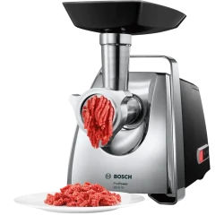 Мясорубка Bosch MFW67440, черно-серебристая flexmag.md