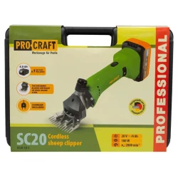 Masina de tuns oi pe acumulator Procraft SC20 (1 acumulator) flexmag.md