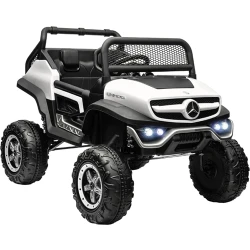 Машинка детская электрическая Kids car Mercedes Benz Unimog 8490033-2Rwhite flexmag.md