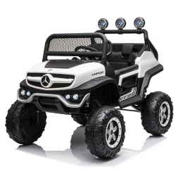 Masinuta electrica pentru copii Kids car Mercedes Benz Unimog 8490033-2Rwhite flexmag.md
