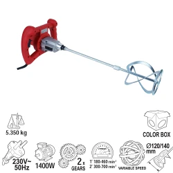 Миксер строительный Raider RDP-HM03 flexmag.md