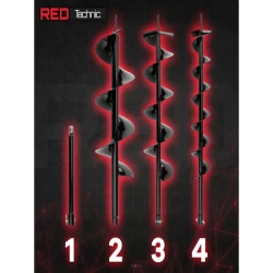 Motobur + 3 burghiuri Red Technic RTSWG0106 flexmag.md