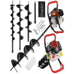Мотобур + 3 сверла Red Technic RTSWG0106 flexmag.md