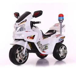 Motocicleta electrica de politie pentru copii Orbit Toys JE - 248 White flexmag.md