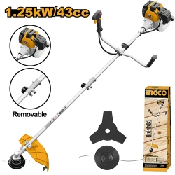 Motocoasa pe benzina Ingco GBC5434421 flexmag.md