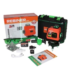 Nivela laser Rebiner RLE-4G Green Line flexmag.md