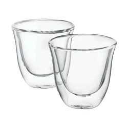 Pahare Cappuccino De'Longhi 60ml 2pcs, Transparent flexmag.md