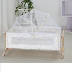 Patuc pentru copii din lemn Macaca Babby Cradle -1 flexmag.md