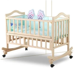 Кроватка деревянная детская Macaca WBB109-1 flexmag.md