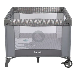 Patuc pliabil pentru copii Lionelo Fie (Sofie) Grey Scandi flexmag.md