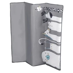 Patuc pliabil pentru copii Lionelo Fie (Sofie) Grey Scandi flexmag.md