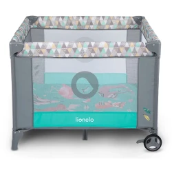 Кроватка раскладная детская Lionelo Fie (Sofie) Turquoise Scandi flexmag.md