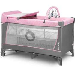 Кроватка раскладная детская Lionelo Flower Flamingo flexmag.md