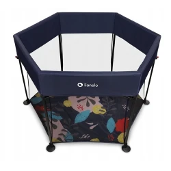 Кроватка раскладная детская Lionelo Roel Blue Navy flexmag.md